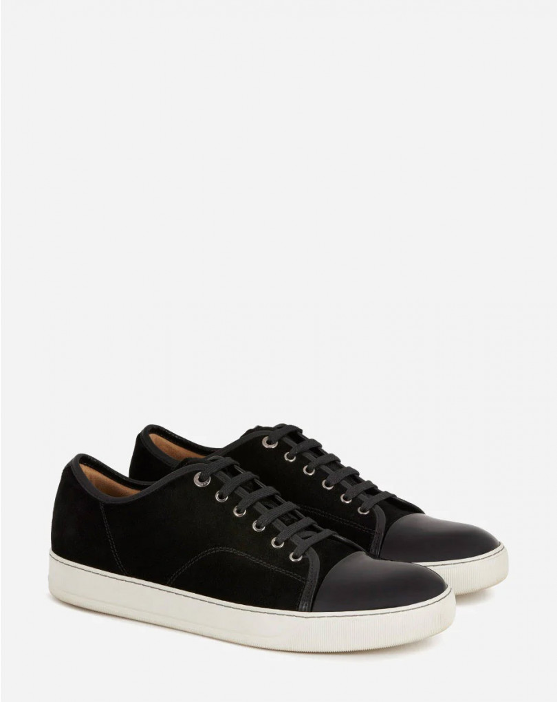 SNEAKERS DBB1 EN SUEDE ET CUIR VERNIS