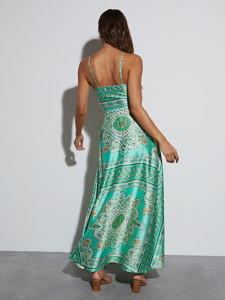 Milan Kiss Kleid in Türkis/ Grün günstig kaufen