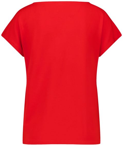 Figurumspielendes T-Shirt mit rundem Ausschnitt