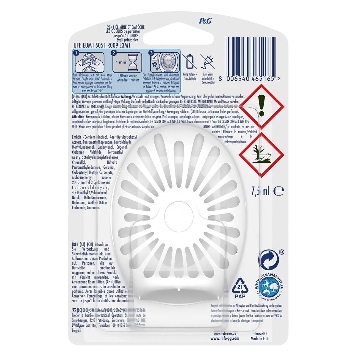 Febreze Raumduft Febreze Bad Lufterfrischer Aprilfrisch - Raumduft (2er Pack)