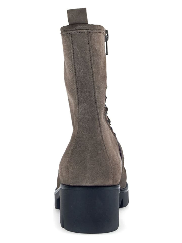Gabor Leder-Boots in Grau günstig kaufen