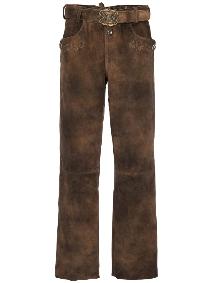 Almsach Lederhose HE1051 in dunkelbraun günstig kaufen 60