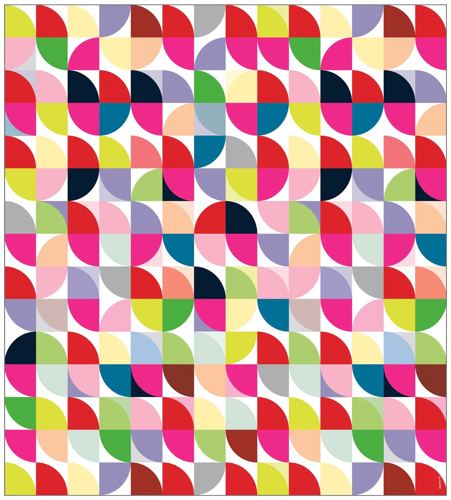 Fensterfolie Look Retro Pattern, MySpotti, halbtransparent, glatt, 90 x 100 cm, statisch haftend