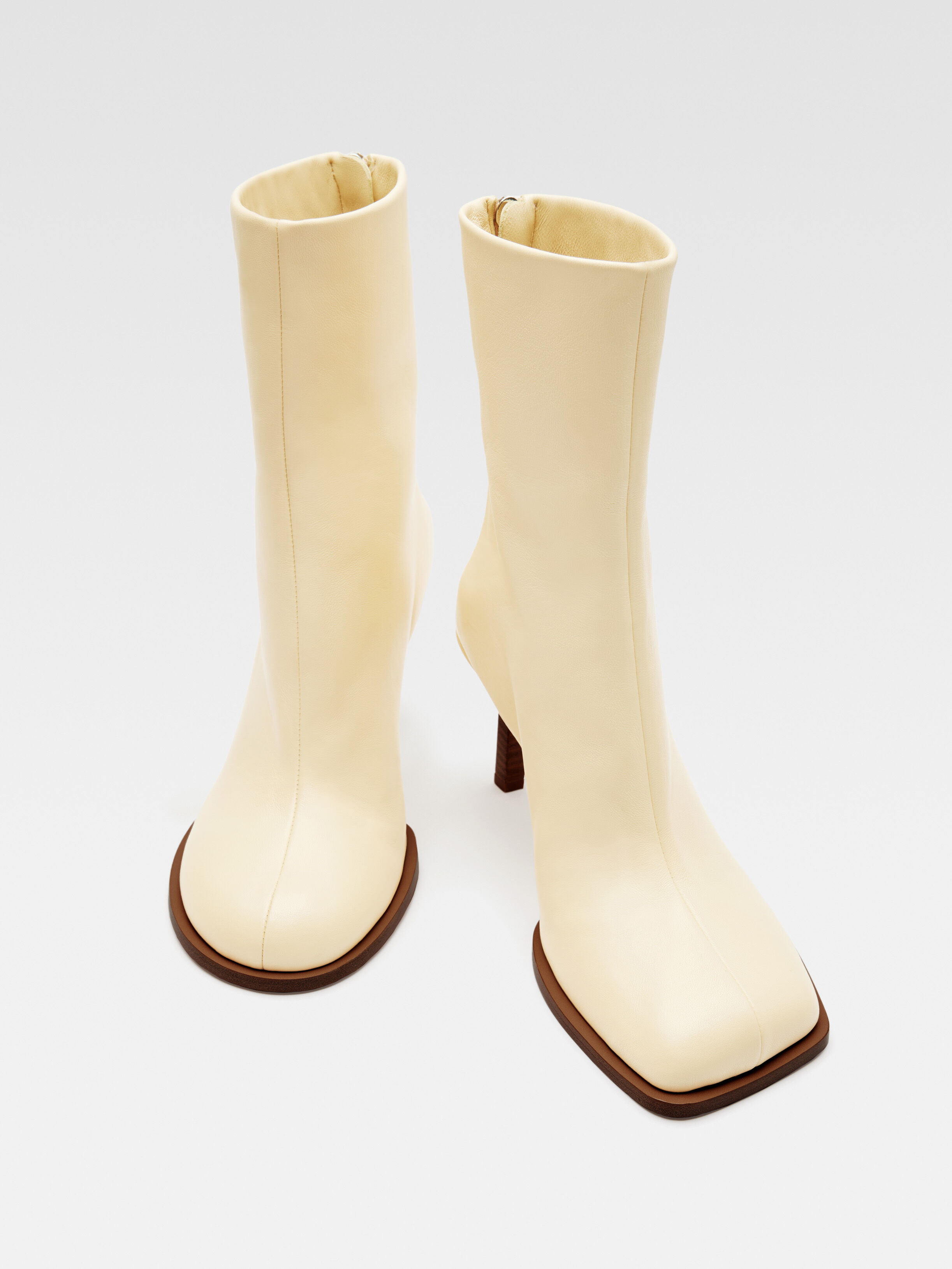 Les bottines rond carré