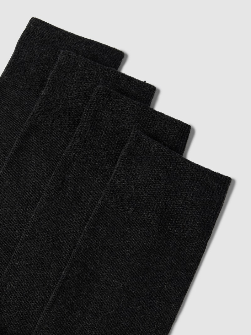Socken mit Label-Detail im 4er-Pack in anthrazit