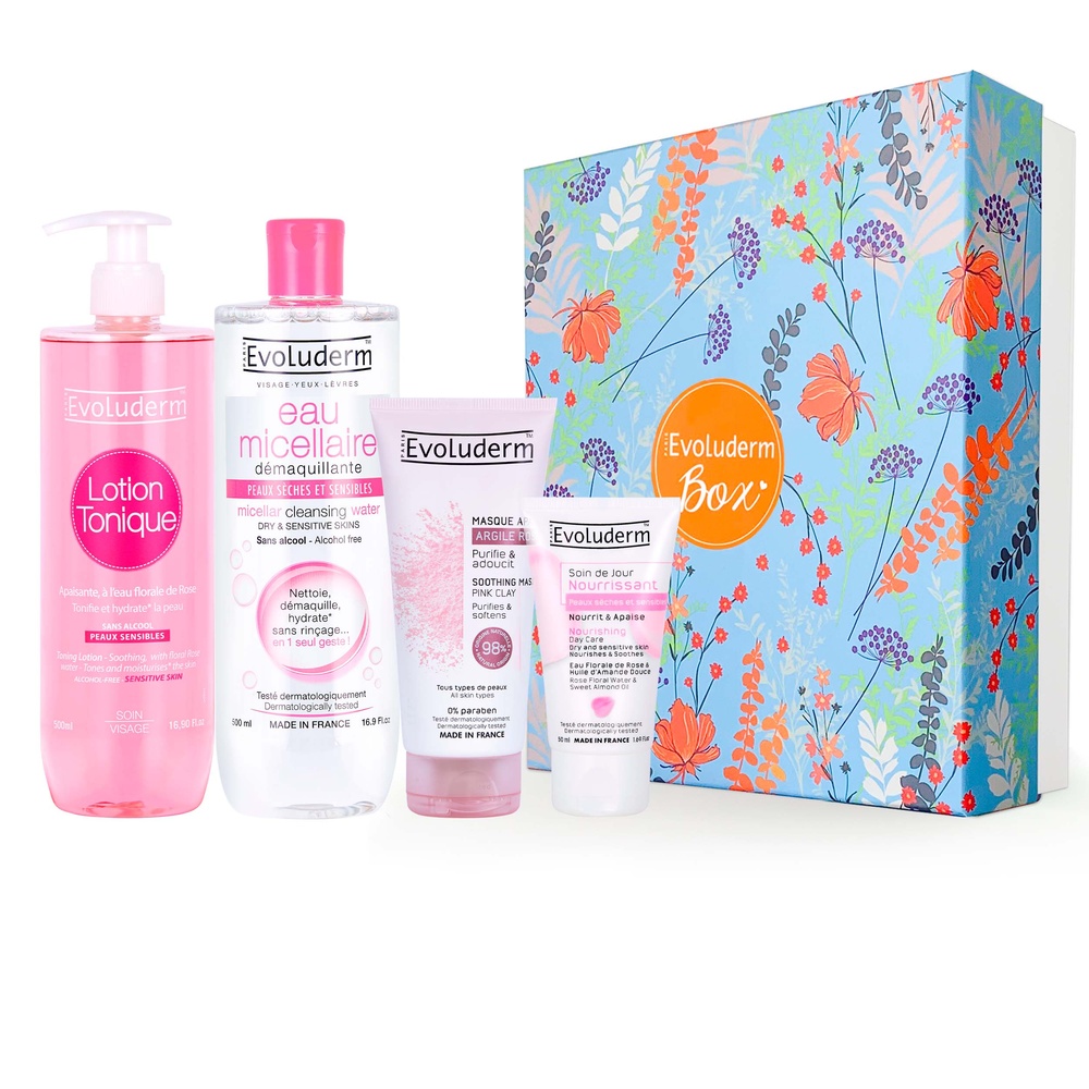 evoluderm Peau Sensible Coffret Cadeau Soin Visage - Peau Sensible
