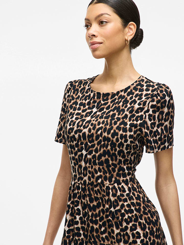 Vila Kleid in Beige/ Braun günstig kaufen