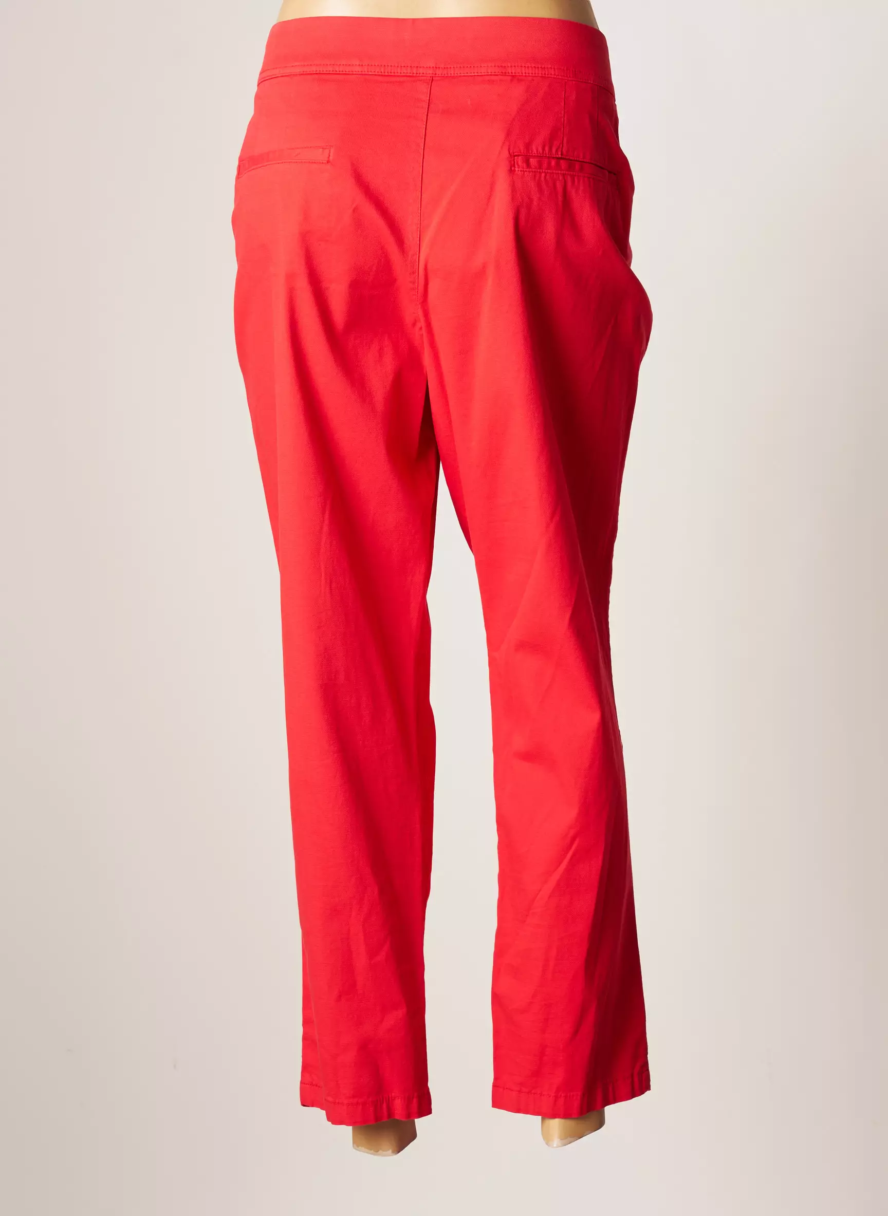 Bruno Saint Hilaire Pantalons Droits Femme couleur rouge