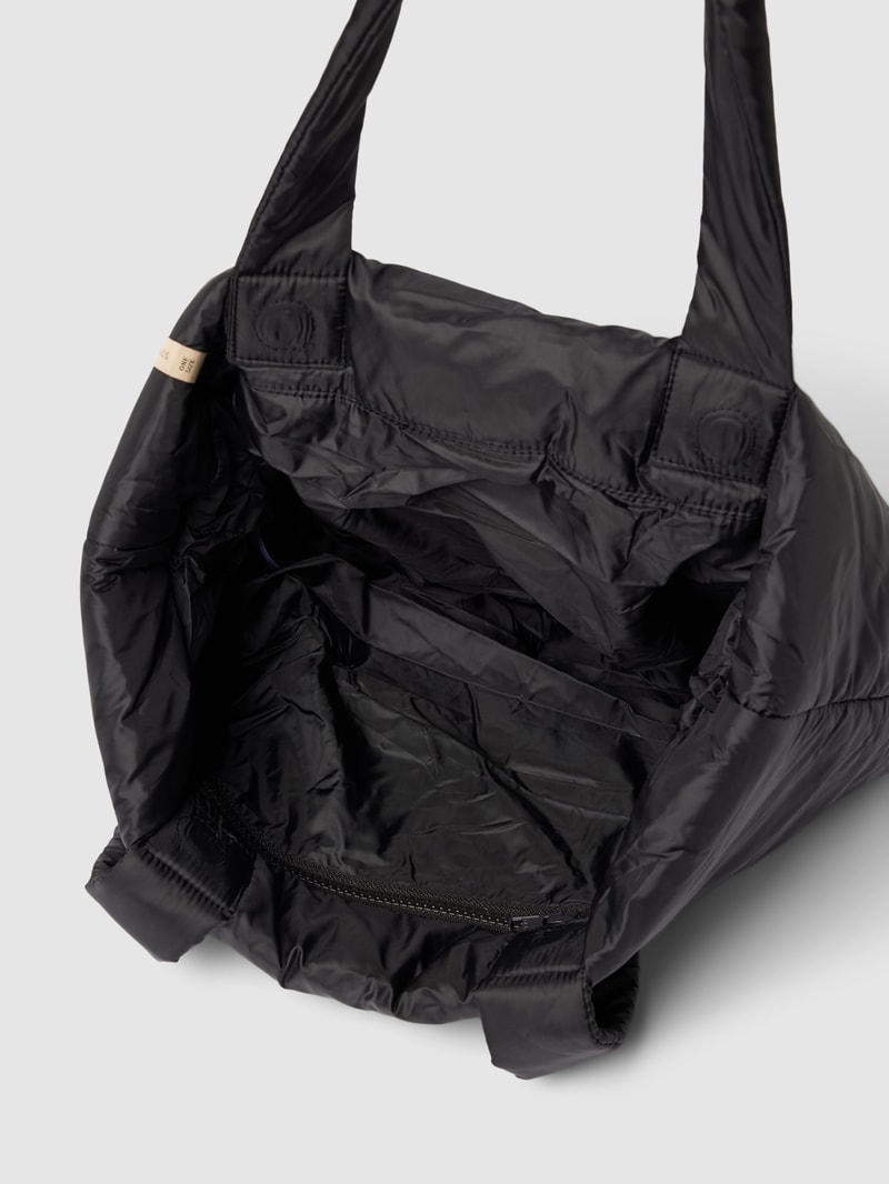 Shopper mit Label-Detail Modell 'Misca' in schwarz
