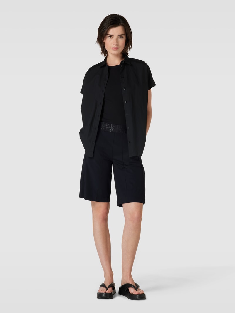 Bermudas mit elastischem Bund Modell 'BEVERLY' in schwarz