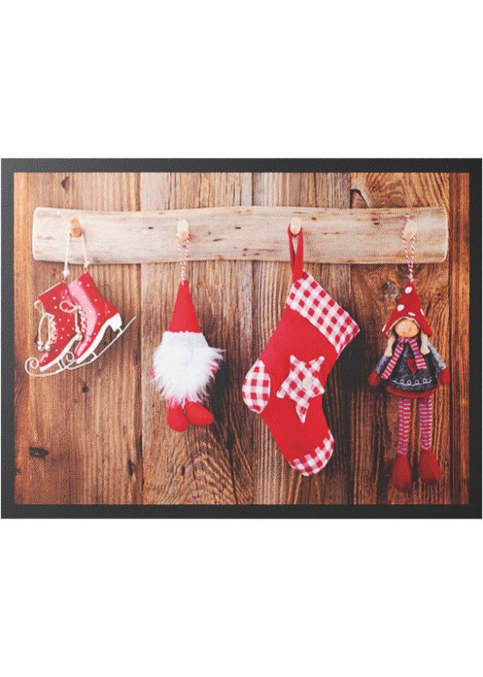 Fußmatte mit weihnachtlichem Motiv
