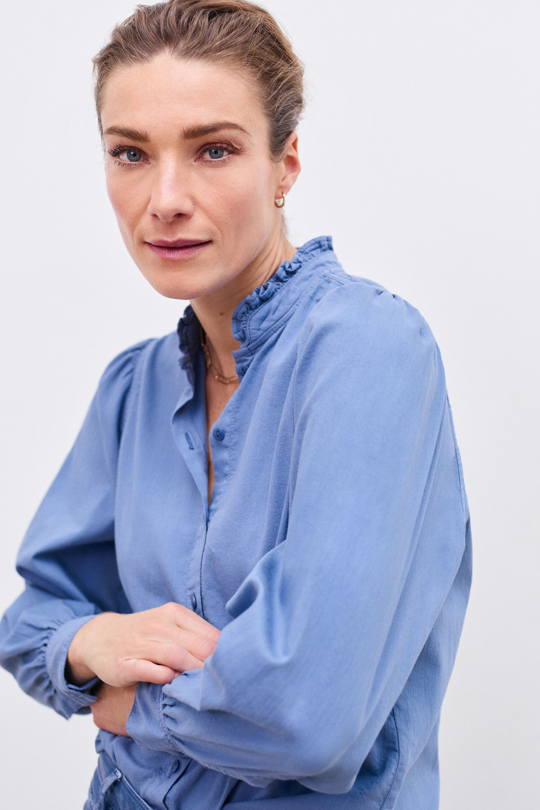 chemisier anouck bleu violet femme
