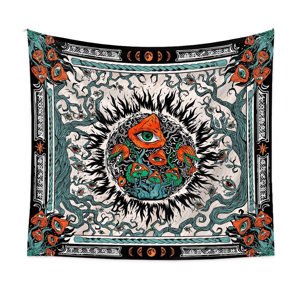 Wandteppich Wandteppich Psychedelic, Wandteppich Aesthetic Pilze, Aphollod, Tapisserie Baum Lebens Wandbehang für Wohnzimmer,Schlafzimmer,Wohnheim