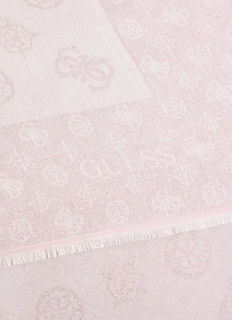 Eșarfă GUESS Keffiyeh cu logo imprimat, 125 x 125 cm