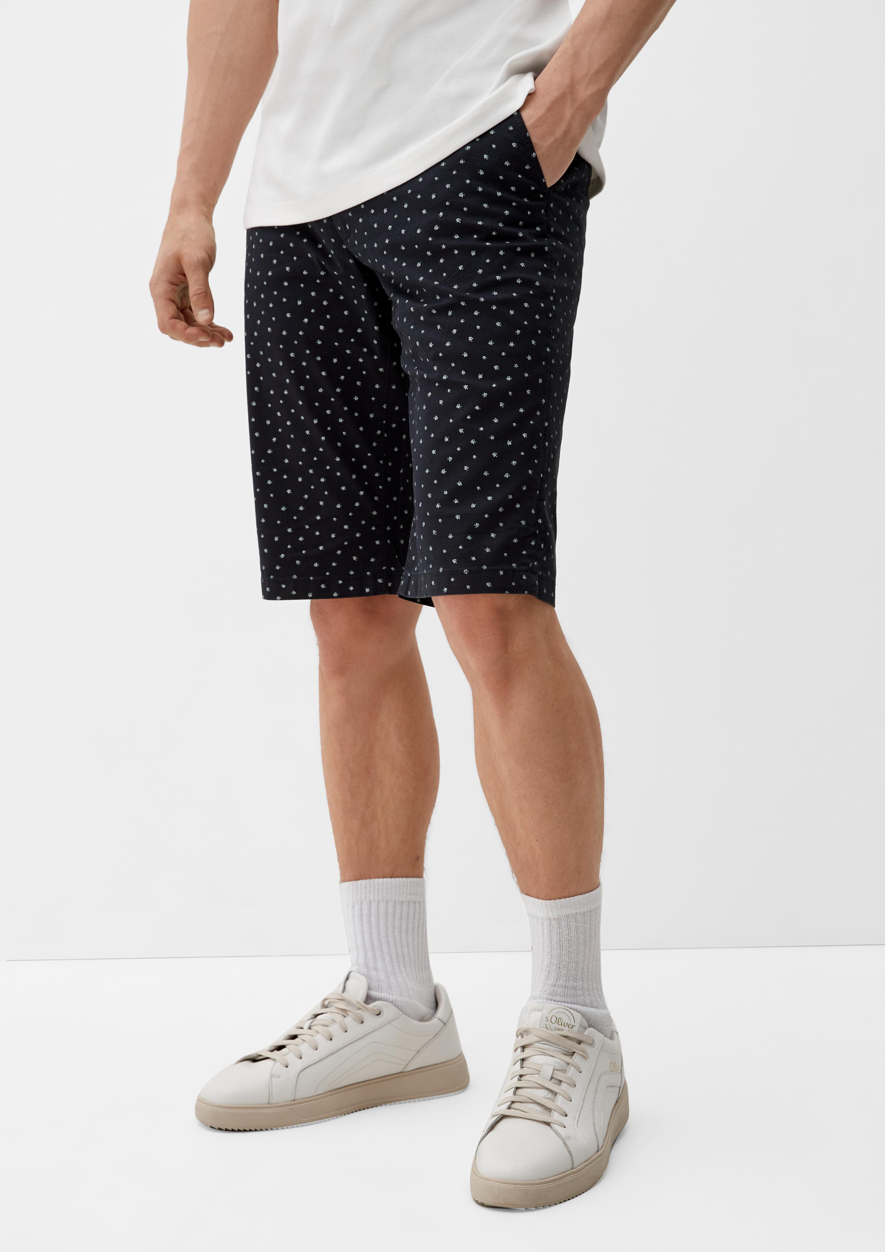 Slim: Bermuda mit Allover-Print  2128989-59A0