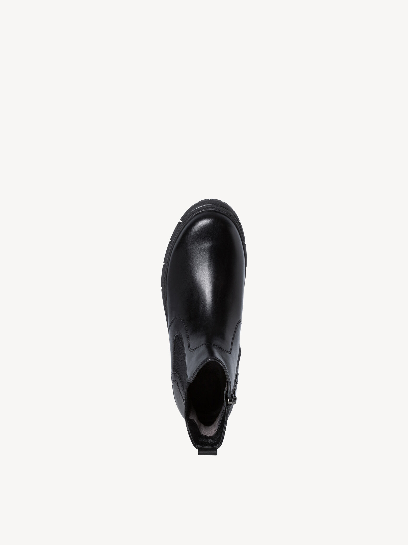 Bottine Chelsea en cuir - noir