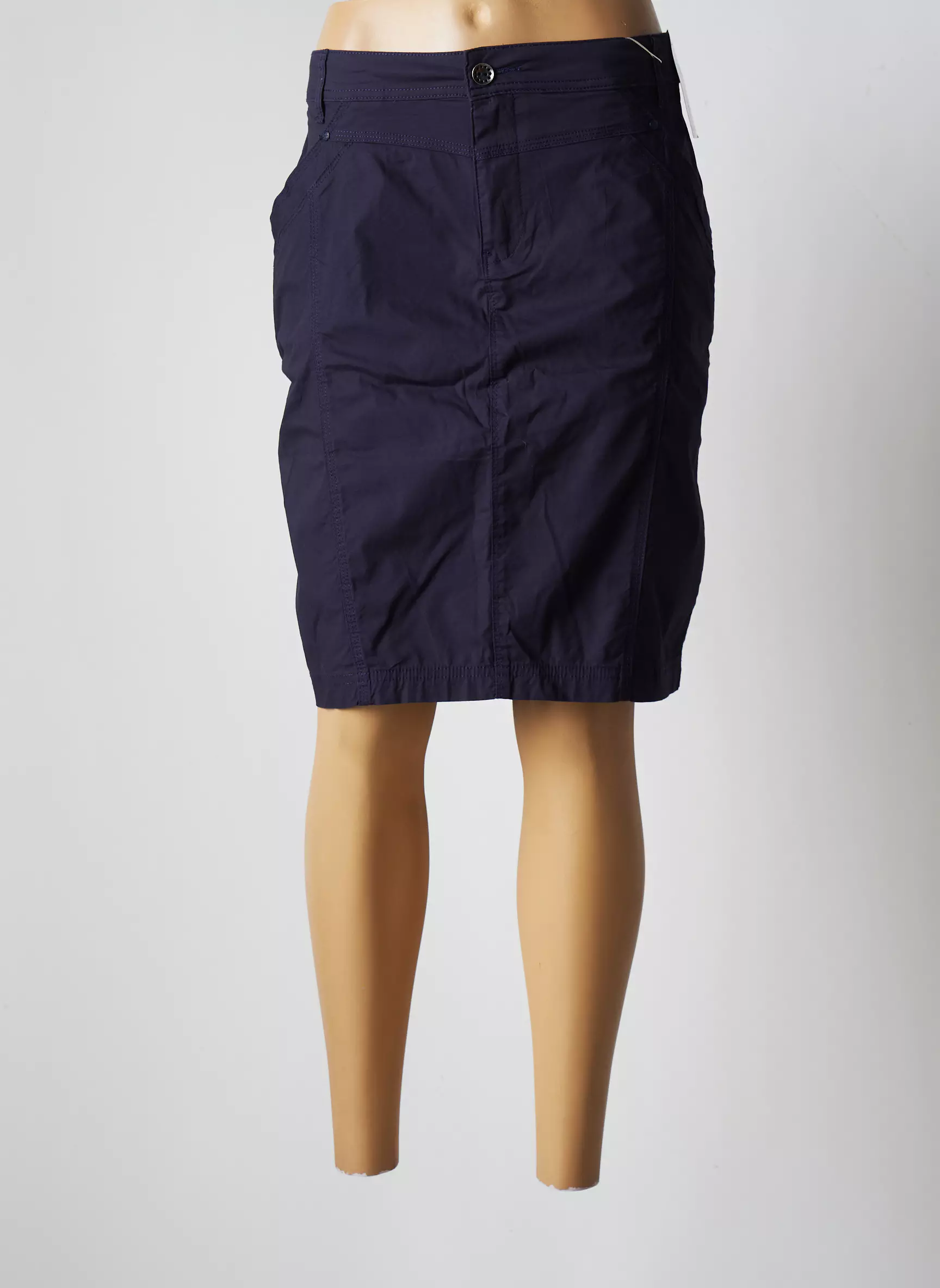 S Quise Jupes Mi Longues Femme couleur bleu