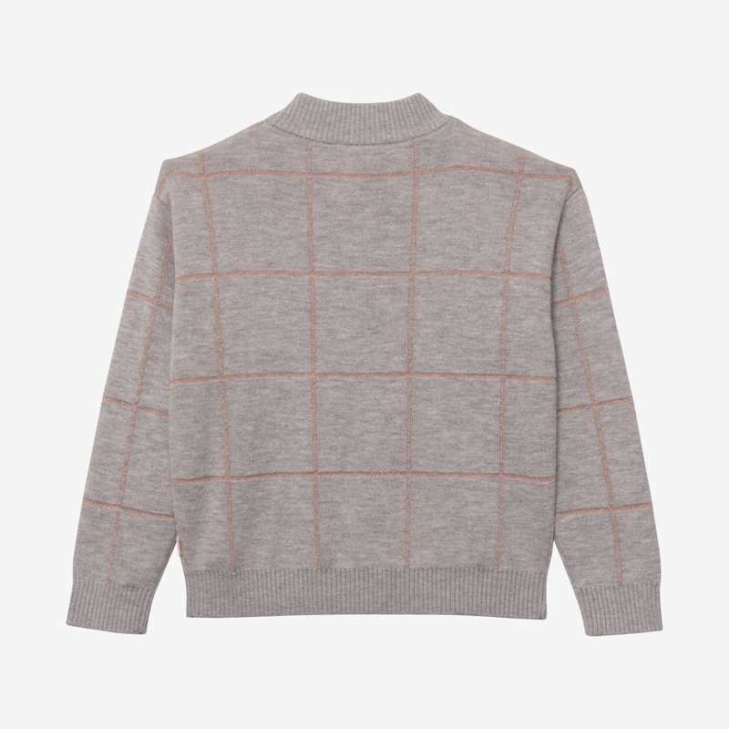Pull fille carreaux brodé Catimini