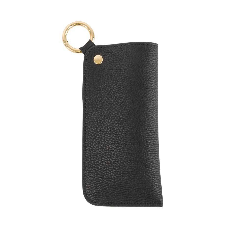 ARTEBENE MAJOIE Brillenetui Schwarz Be wild and free, veganes Material, mit Karabinerhaken