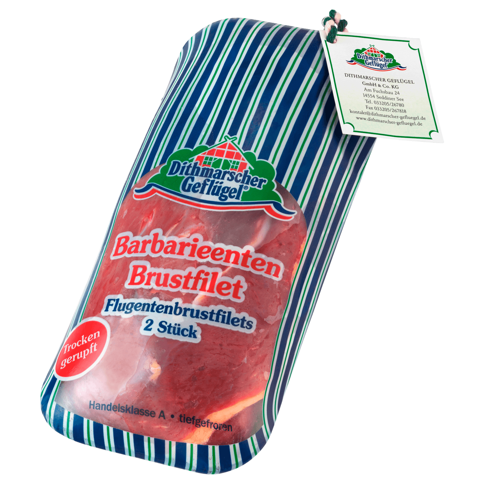 Dithmarscher Geflügel Barbarieenten Brustfilet tiefgefroren 2 Stück ca. 600g-1kg