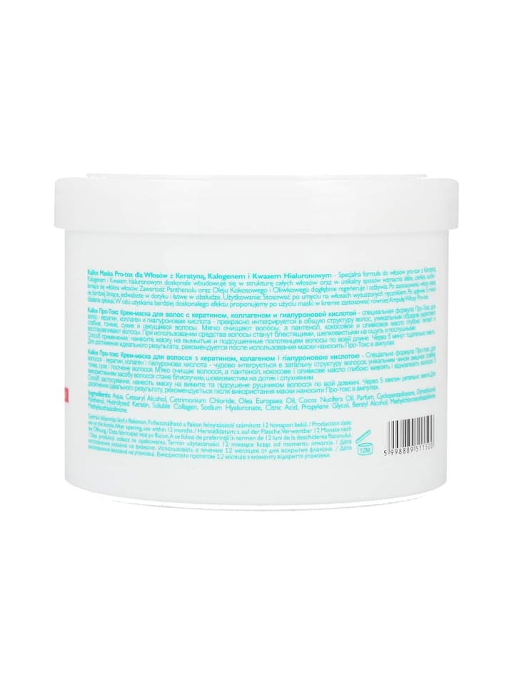 Kallos Cosmetics Kallos KJMN Haar Pro-tox Creme Haarmaske Keratin Hyaluronsäure 500 ml günstig kaufen onesize