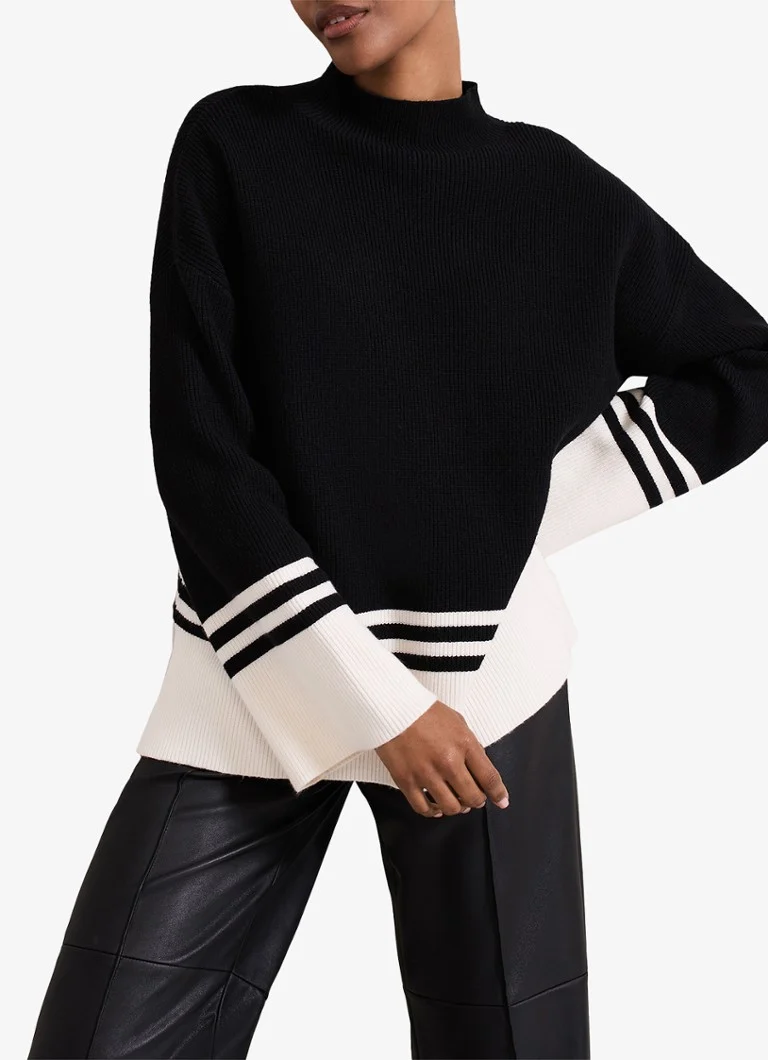 Pulover Kayleigh din tricot fin cu mâneci evazate de la Phase Eight