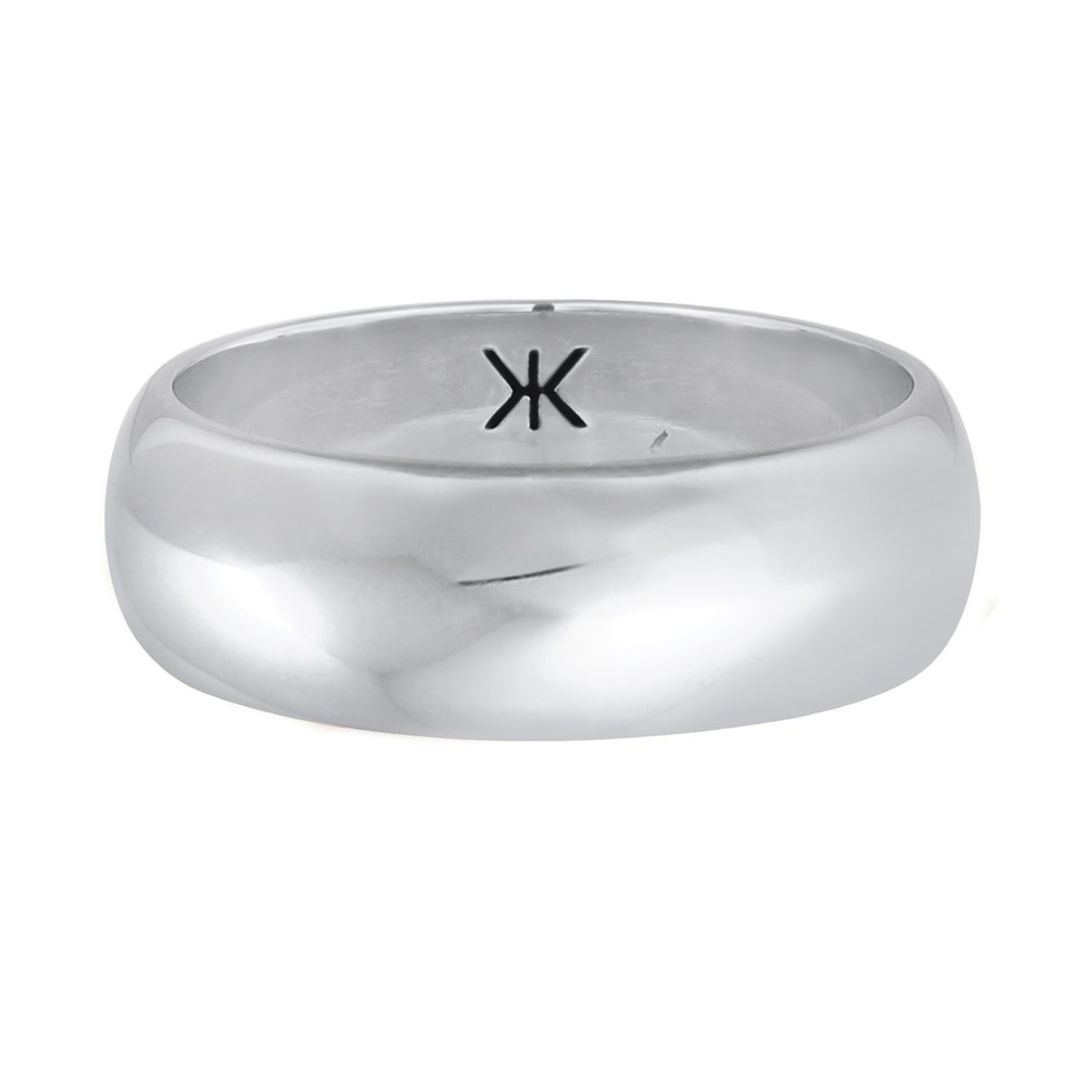 KUZZOI KUZZOI Bague La tendance de base de la bannière masculine est robuste et lisse en Bague