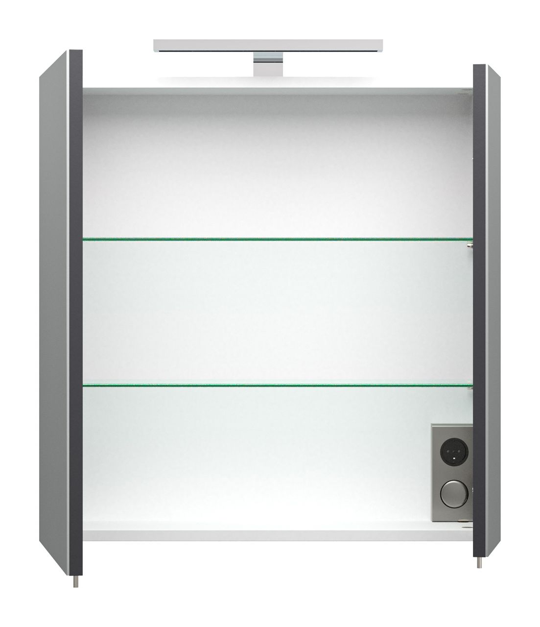 Posseik Spiegelschrank „Homeline“ 60 cm mit LED Lampe EEK: F