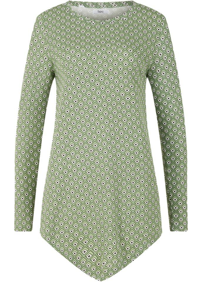 Langarmshirt mit Zipfelsaum