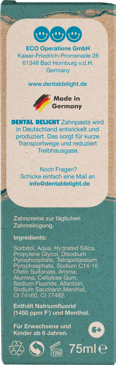 Zahnpasta Polar Punch Gletscher-Minz-Geschmack, 75 ml