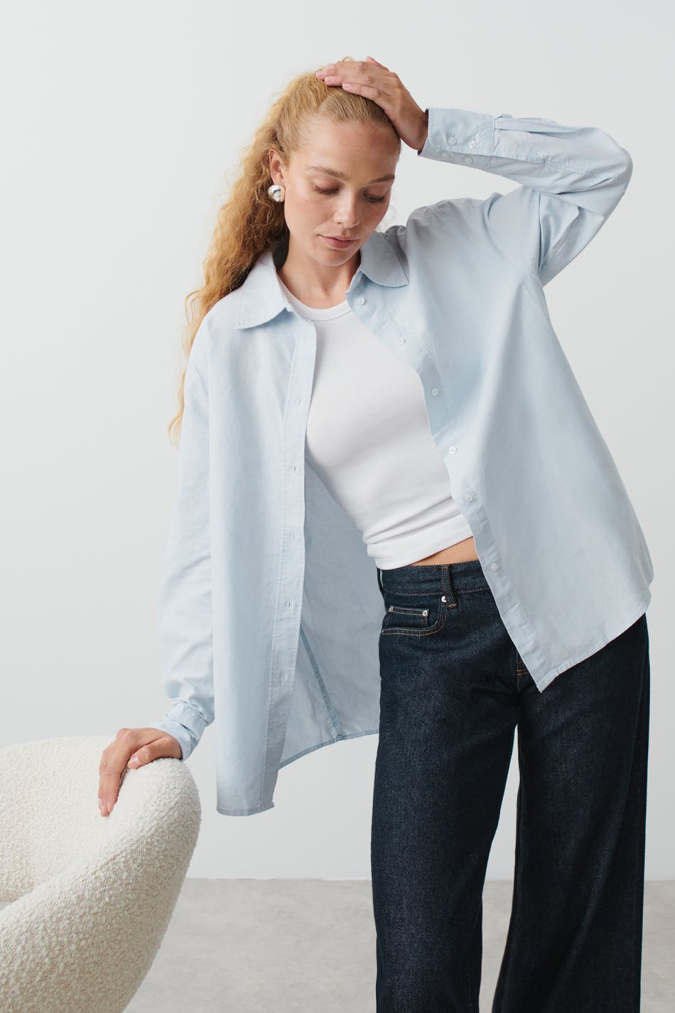 Oversized oxford shirt