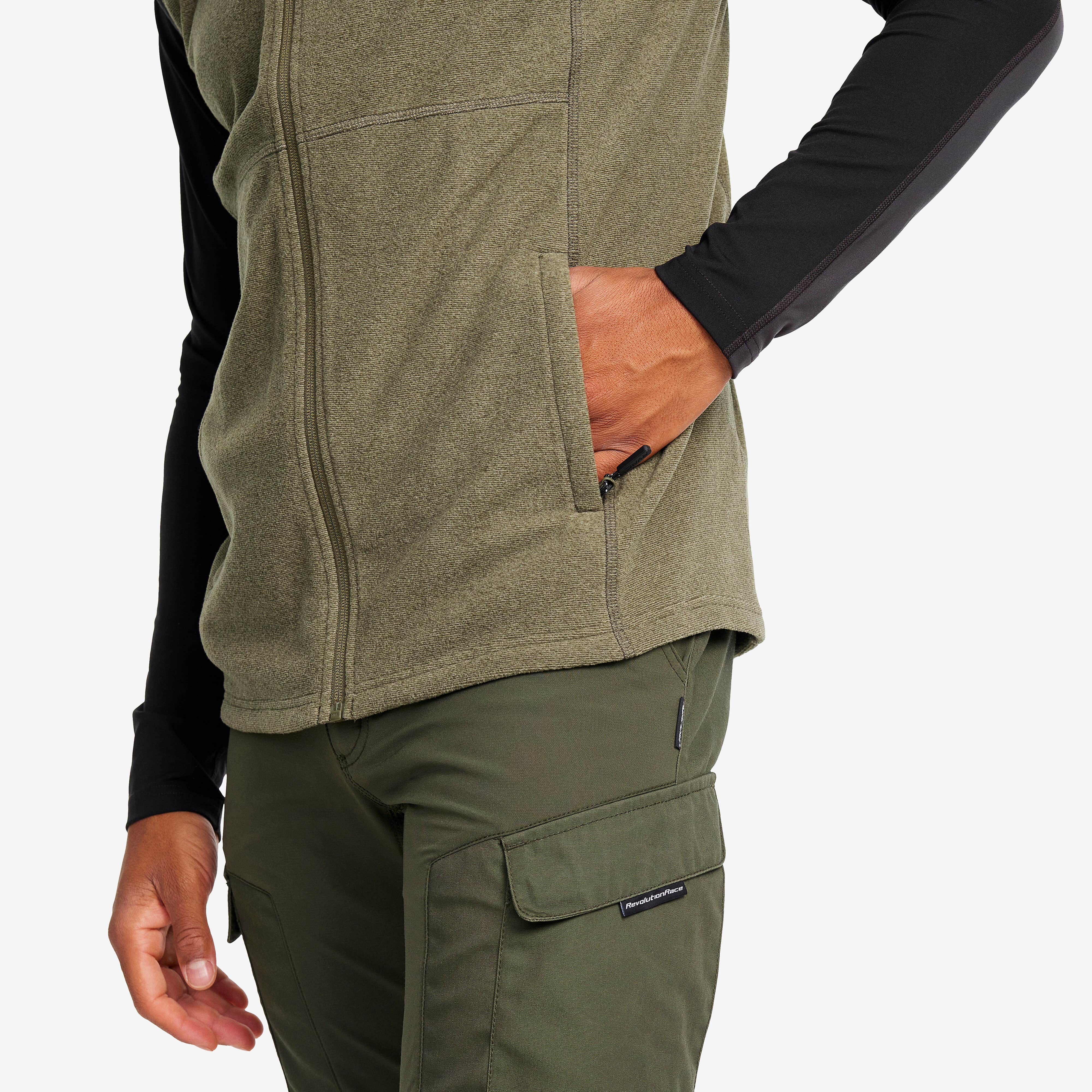 Essential Fleece Vest Homme Grape Leaf