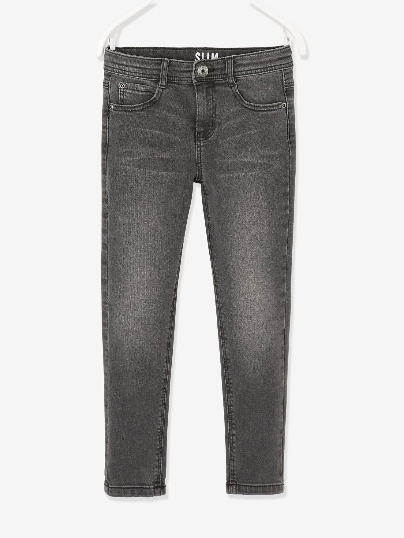Vertbaudet Jungen Slim-Fit-Jeans WATERLESS, Hüftweite COMFORT Oeko-Tex - dark blue