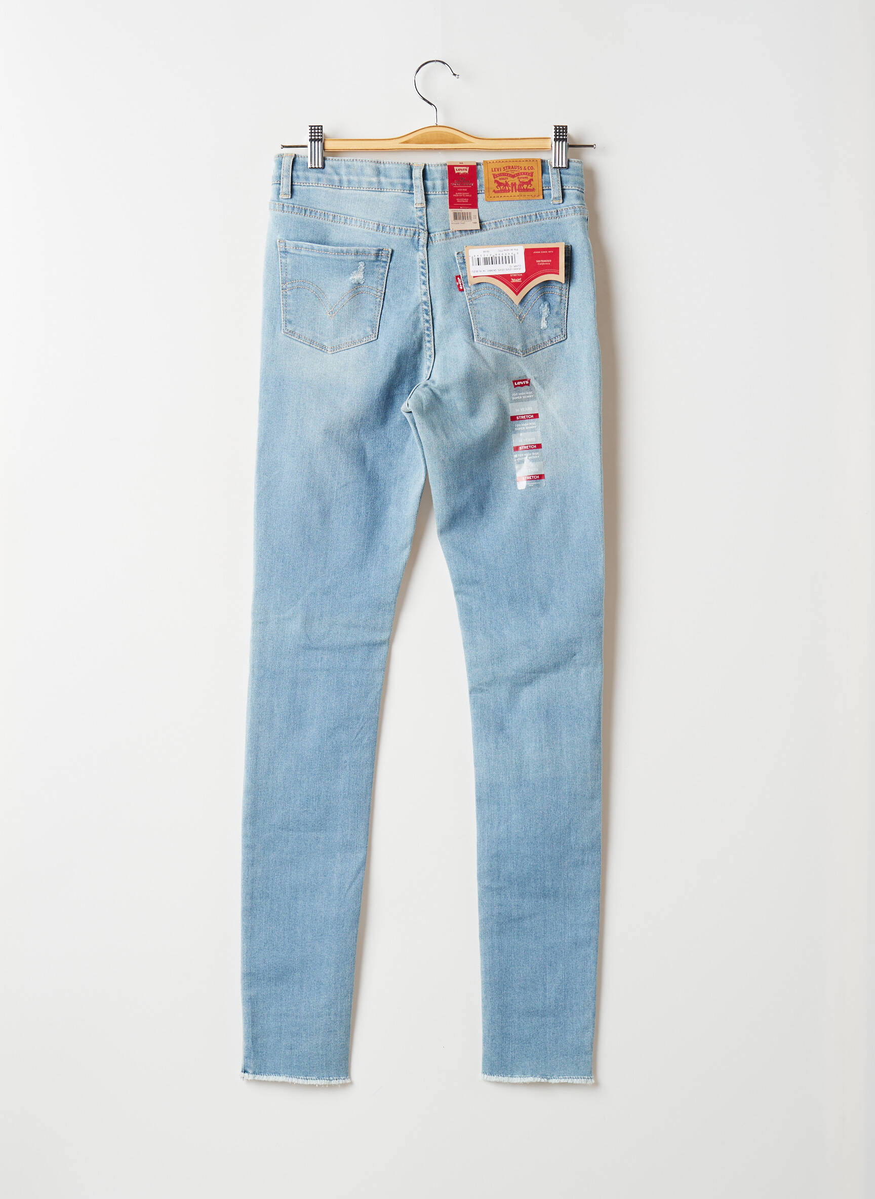 Levis Jeans Skinny Fille couleur bleu