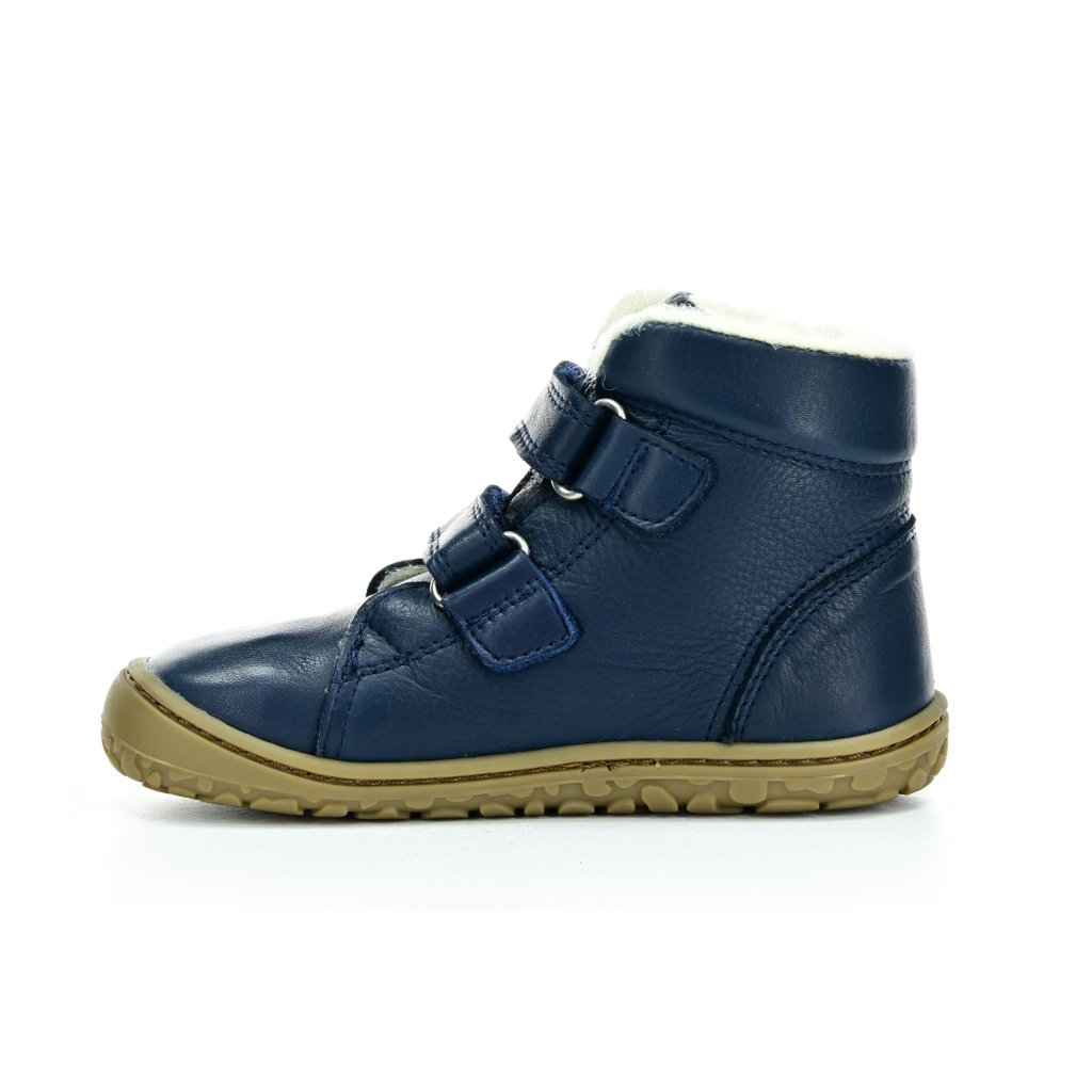 Lurchi Nik Nappa Navy Winterbarfußschuhe