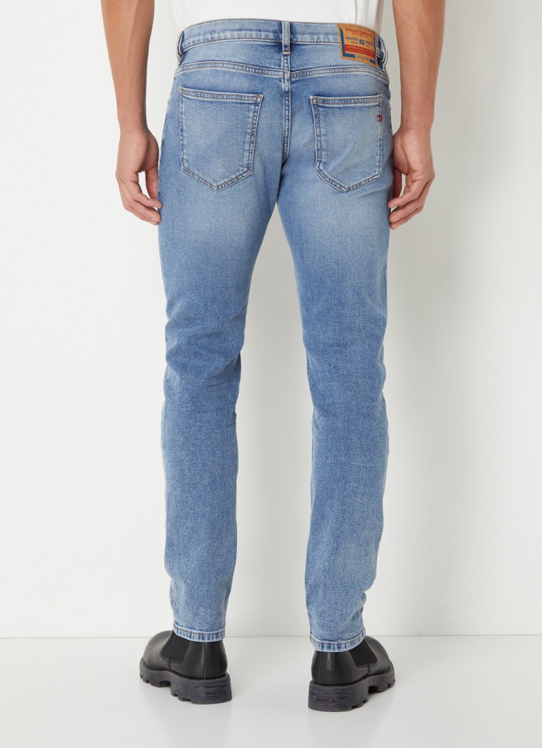 Blugi Diesel D-Strukt Slim Fit, cu spălare medie