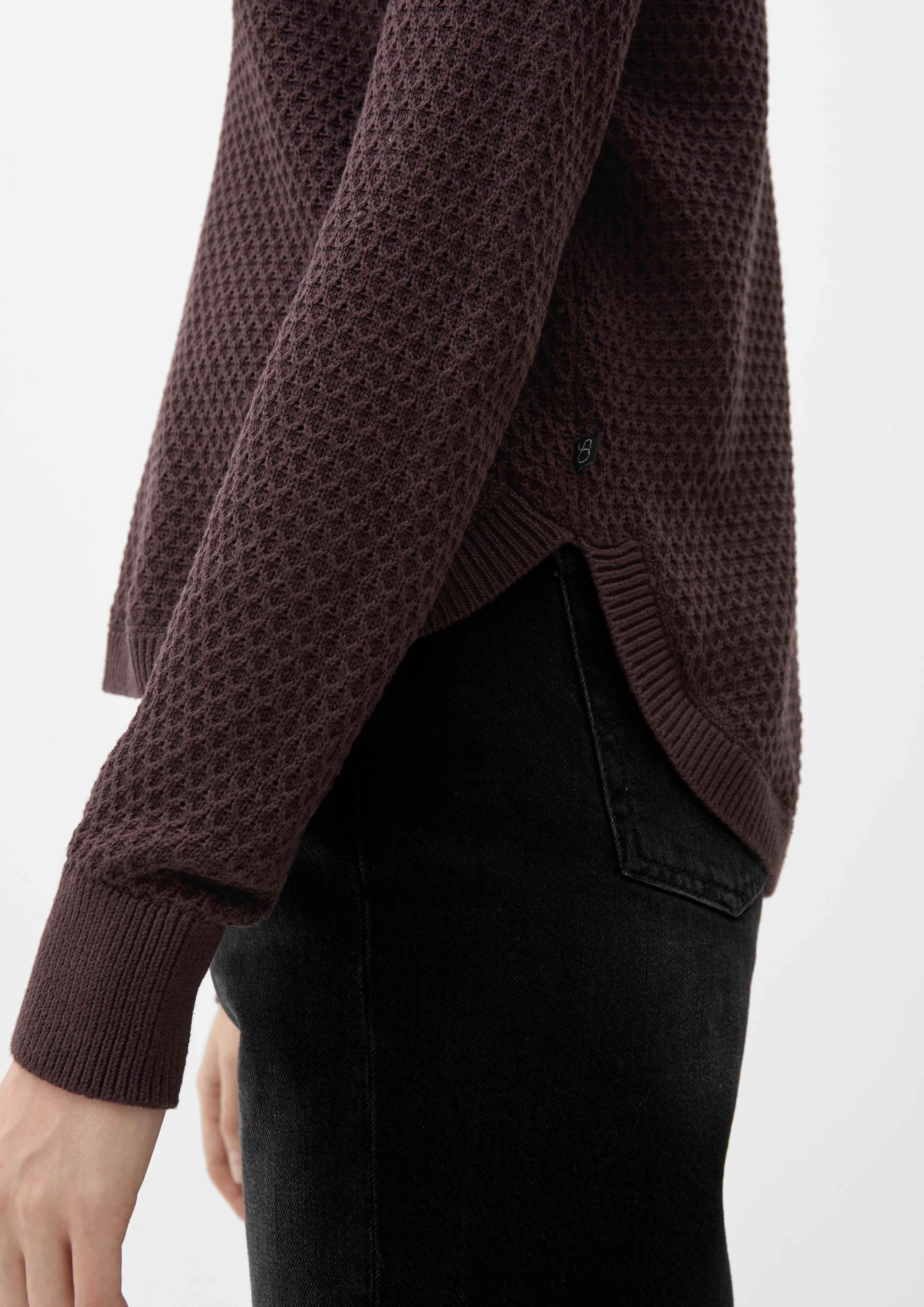 Strickpullover mit Musterstruktur  2125111-4988