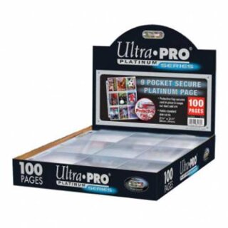 UP - Secure Platinum - 9-Pocket Pages (3 Hole) (1 Page)