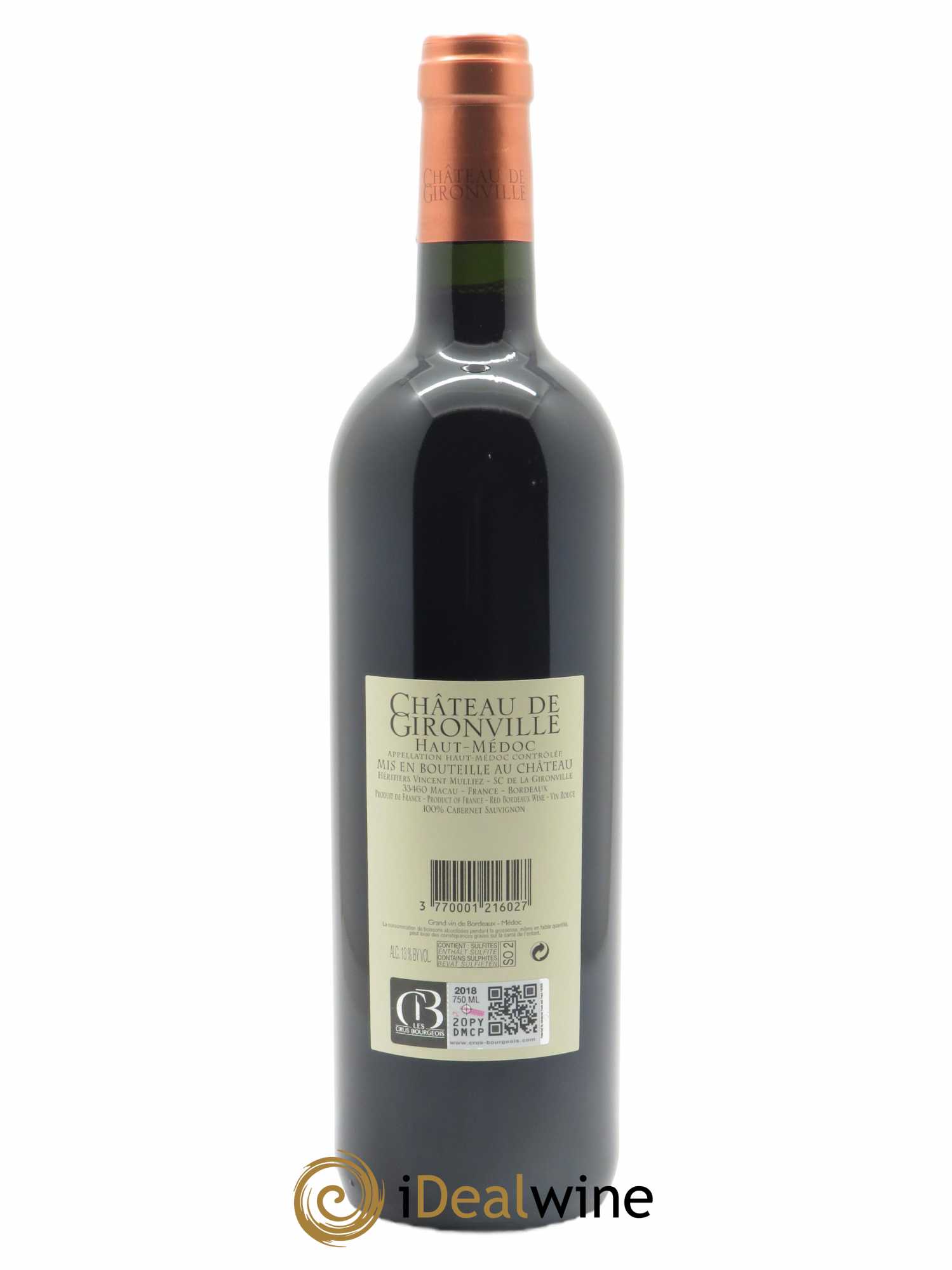 Château Gironville  2018 - Lot de 1 Bouteille