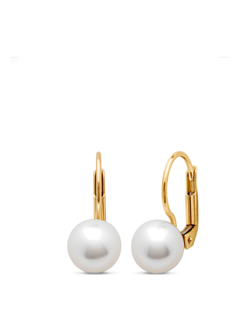 Diamond Point Yellow Gold Earrings Riviera