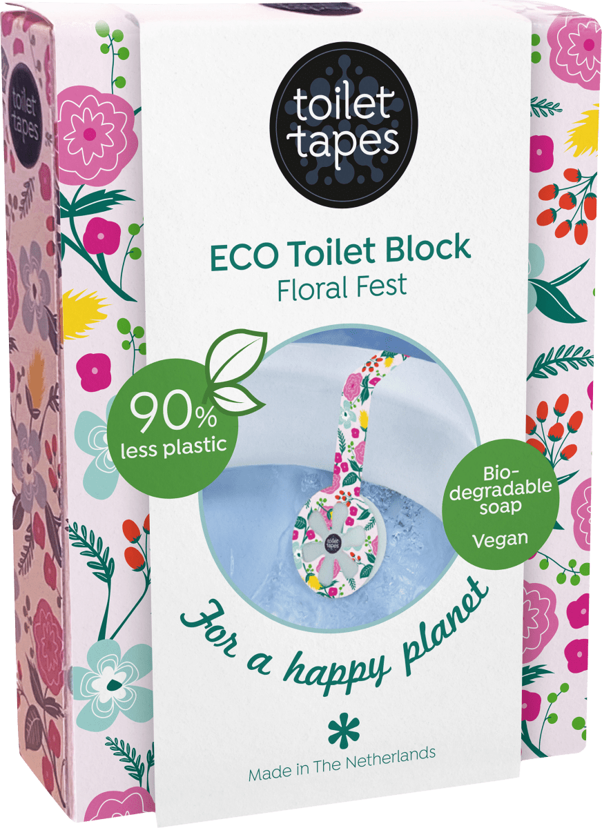 WC-Stein Toilet Block Floral Fest, 1 St