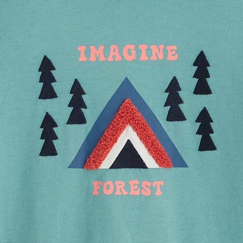 T-shirt bébé garçon montagne vert Catimini