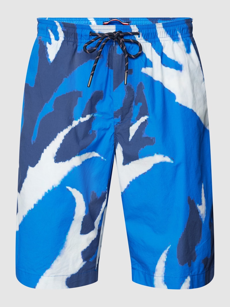 Bermudas mit Allover-Muster in royalblau
