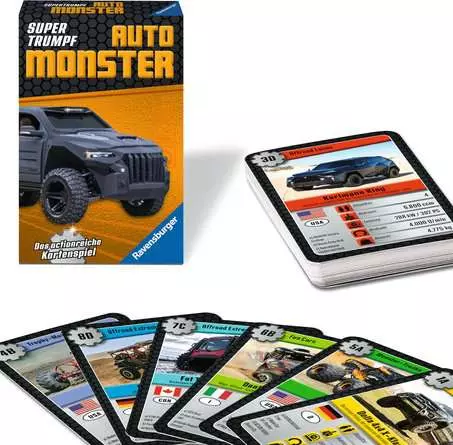 Auto Monster - Kartenspiel ab 7 Jahren