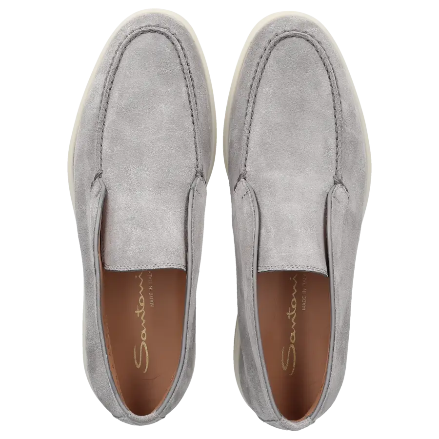 Santoni - Stiefeletten DESERT BOOT Veloursleder - grau