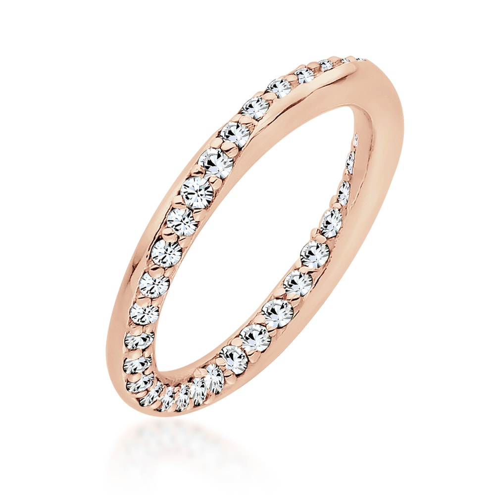 Elli Elli Bague Bandring Kristalle Silber Bague