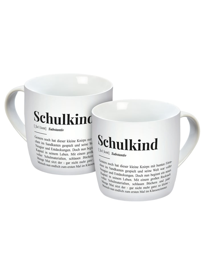 Geda Labels Tasse Schulkind in Weiß - 300 ml günstig kaufen onesize