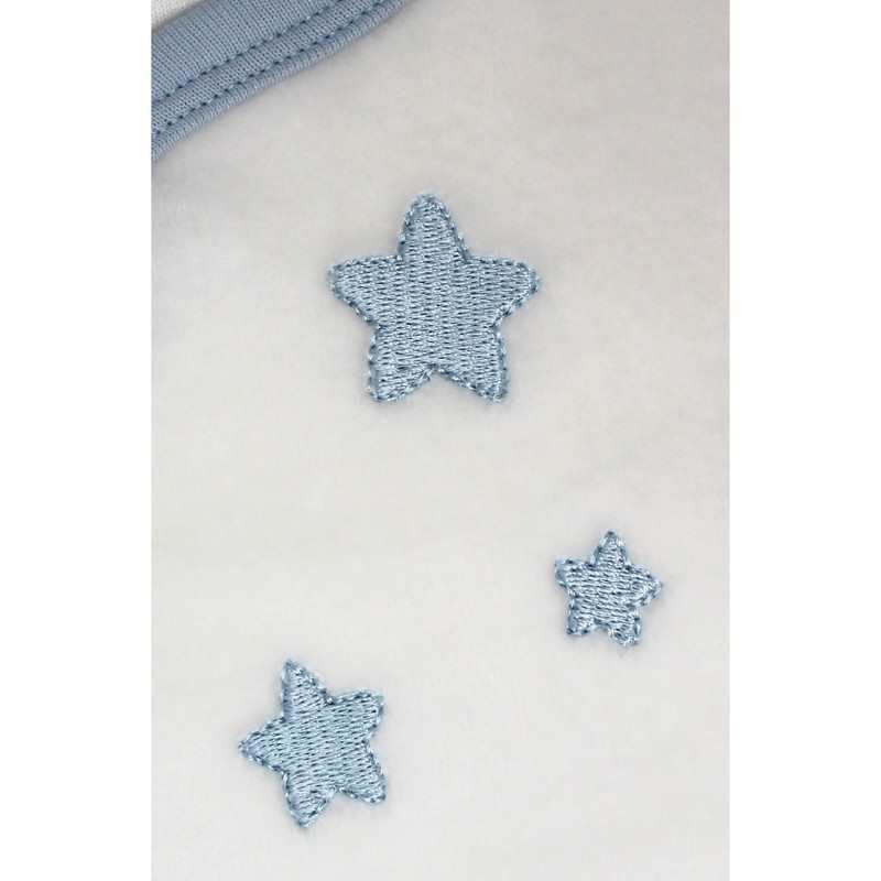 Pyjama bébé Coton Bio blanc motifs étoiles