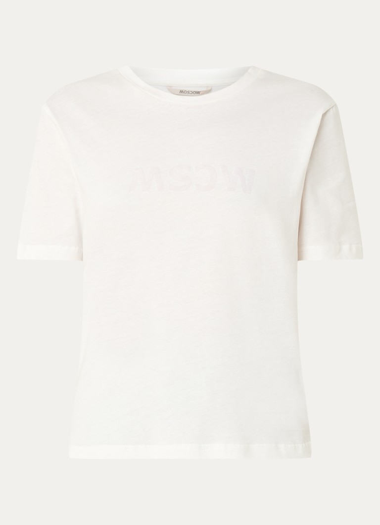 Moscow Gone Velvet T-shirt with logo made of organic cotton