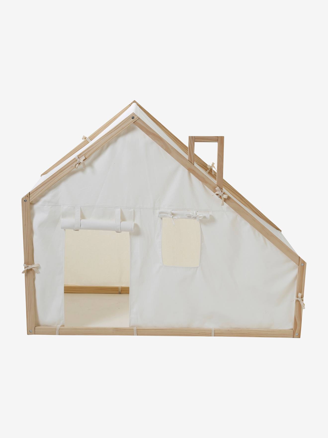 Cabane en tissu et bois FSC® multicolore